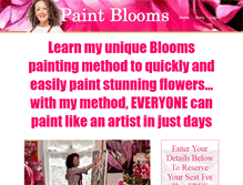 Tablet Screenshot of paintblooms.com